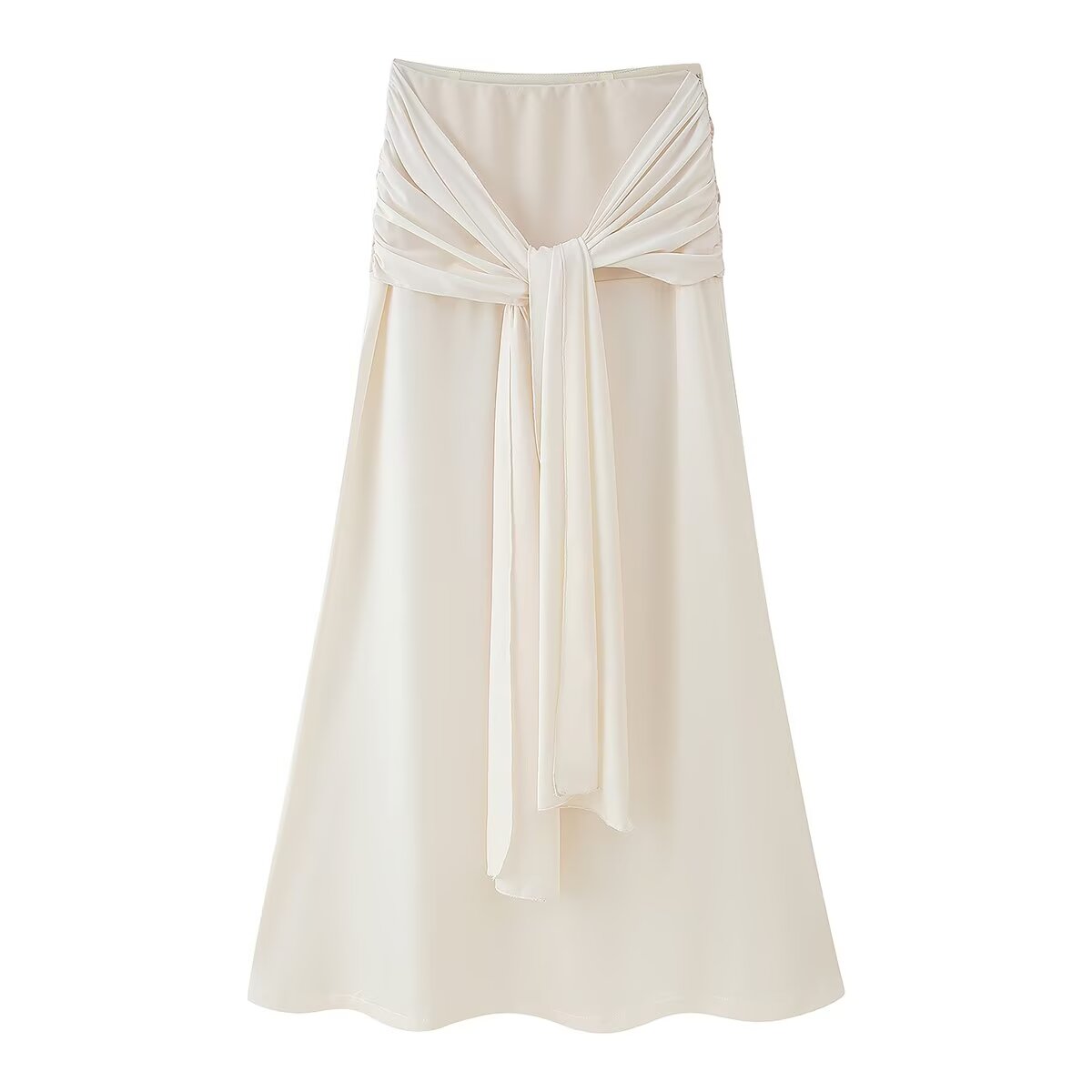 Scrunch Tube Top with Long Skirt and Tie