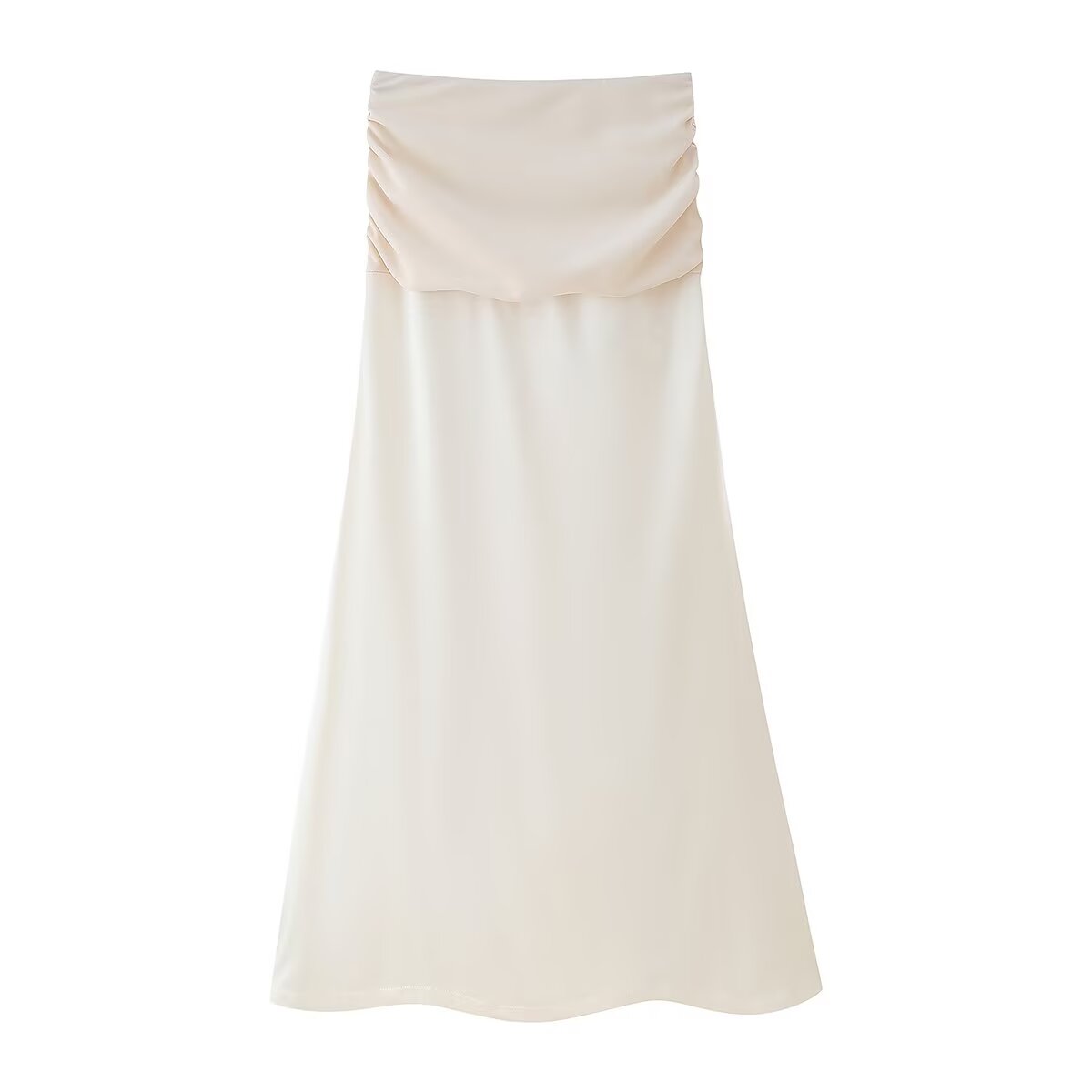 Scrunch Tube Top with Long Skirt and Tie