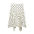 Flowy Polka Dot Skirt with Ties