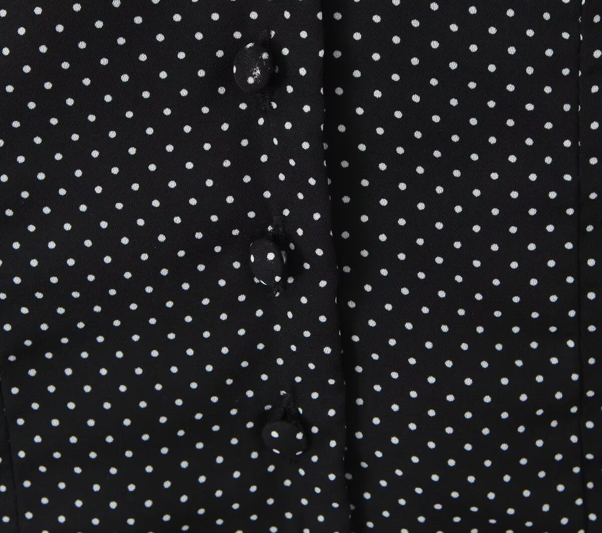 Polka Dot Backless Lace up Halter Top V-Neck