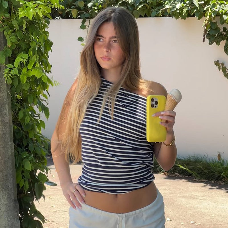 Striped off the Shoulder Top