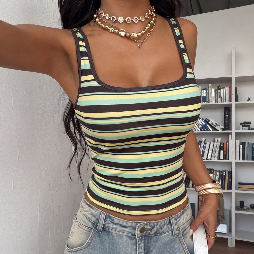 Audrey Striped Tank Top