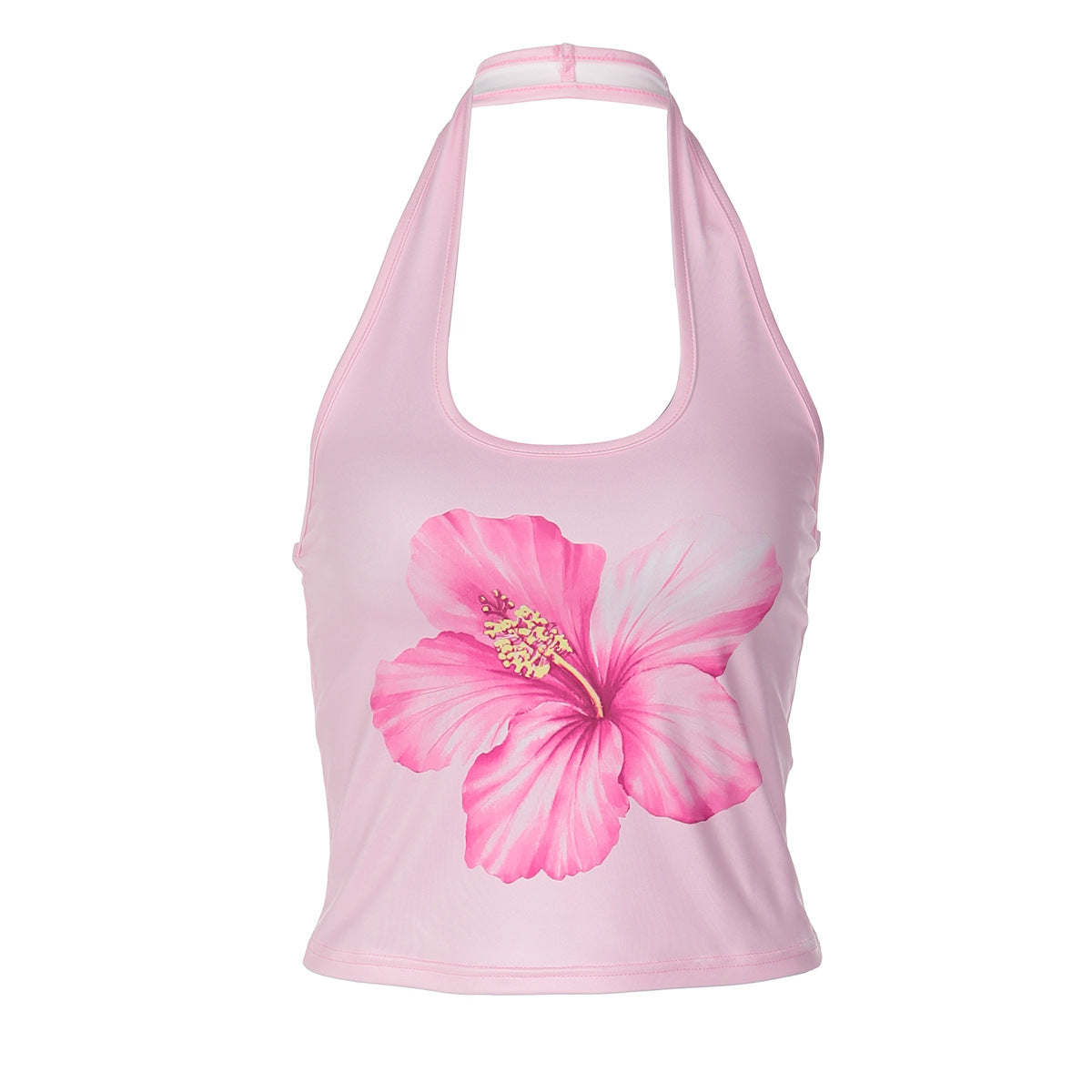 Bright Hibiscus Flower Tank Top