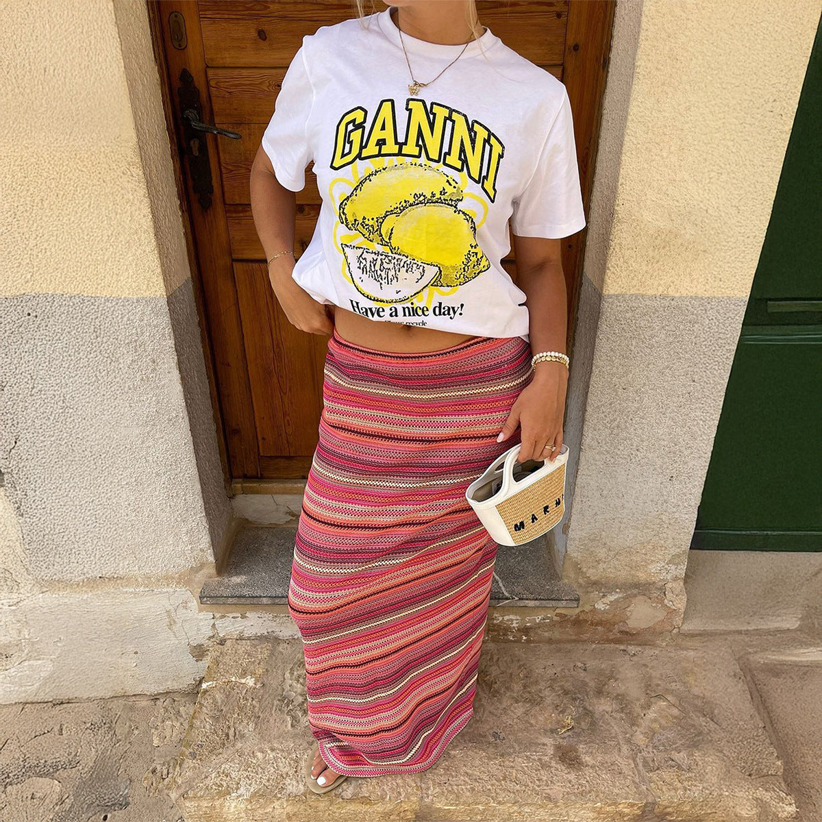 Multicolored Maxi Skirt